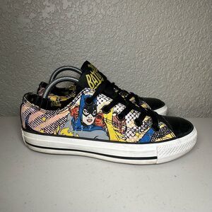 Converse All Star Womens 6 Batgirl Sneakers Shoes Batman DC Comics 131295F